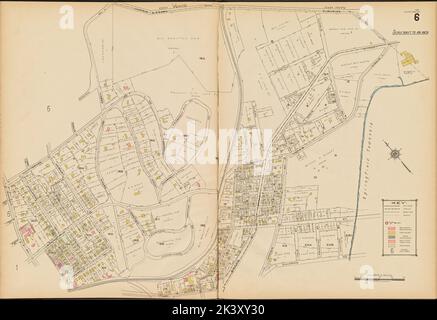 Summit, Double Page Plate No. 6 Mappa delimitata da Morris & Essex Turnpike, Shunpike Rd., Park Ave., Summit Ave., Whttredge Rd., Sanborn Map Company. Cartografica. Atlanti, Mappe. 1922. Lionel Pincus e la Principessa Firyal Map Division. Summit (N.J.), Real Property , New Jersey , Summit (N.J.) Foto Stock