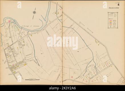 4 Mappa delimitata da Morris Turnpike, Hillcrest Ave., Morris Ave., Passaic River Sanborn Map Company. Cartografica. Atlanti, Mappe. 1922. Lionel Pincus e la Principessa Firyal Map Division. Summit (N.J.), Real Property , New Jersey , Summit (N.J.) Foto Stock