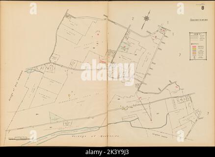 Summit, Double Page Plate No. 8 Mappa delimitata da Blackburn Rd., Prospect St., Larned Rd., Proposed St., Baltusrol Rd., Feltville Lago Sanborn Mappa Società. Cartografica. Atlanti, Mappe. 1922. Lionel Pincus e la Principessa Firyal Map Division. Summit (N.J.), Real Property , New Jersey , Summit (N.J.) Foto Stock
