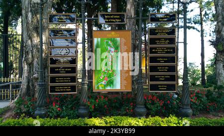 Da Lat, Vietnam - 26 marzo 2018 : la vista intorno al Palazzo Estivo di Bao dai in Vietnam da Lat Foto Stock