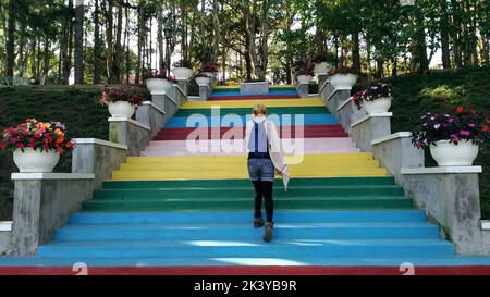 Da Lat, Vietnam - 26 marzo 2018 : la vista intorno al Palazzo Estivo di Bao dai in Vietnam da Lat Foto Stock