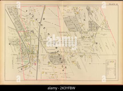 Monroe County, Double Page Plate No. 28 Mappa del villaggio di Brighton Cartographic. Atlanti, Mappe. 1902. Lionel Pincus e la Principessa Firyal Map Division. Monroe County (N.Y.), Real Property , New York (state) , Monroe County Foto Stock