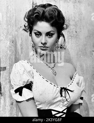 Sophia Loren in la moglie del mugnaio - fotografia pubblicitaria - 1955 Foto Stock