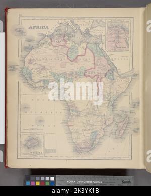Africa ; Delta del Nilo; Isola di Sant'Elena Cartografica. Atlanti, Mappe. 1876. Lionel Pincus e la Principessa Firyal Map Division. Contea di Dutchess (N.Y.) Foto Stock