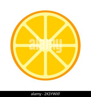 Illustrazione vettoriale di una sezione arancione. Illustrazione Vettoriale