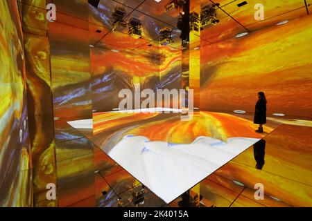 Frameless Press Preview, la più grande esperienza artistica immersiva del Regno Unito, Marble Arch, Londra, Regno Unito, 28 settembre 2022, Foto di Richard Goldschmidt Foto Stock