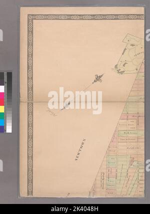 Piano della città di Brooklyn, L.I. Perris, William. Cartografica. Mappe. 1855. Lionel Pincus e la Principessa Firyal Map Division. Brooklyn (New York, N.Y.), Real Property , New York (state) , New York Foto Stock