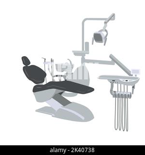 sedia dentale di illustrazione vettoriale. Illustrazione Vettoriale