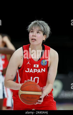 Sydney, Australia. 26th Set, 2022. Il giapponese Ramu Tokashiki durante la partita di Coppa del mondo di pallacanestro femminile 2022 tra Francia 67-53 Giappone al Sydney Superdome di Sydney, Australia, 26 settembre 2022. Credit: Yoshio Kato/AFLO/Alamy Live News Foto Stock