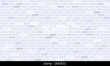 Muro di mattoni senza cuciture modello. Texture ripetuta in muratura grigia. Mattoni sfondo muratura. Vettore. Illustrazione Vettoriale