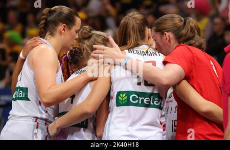 Sydney, Australia. 29th Set, 2022. Emma Meesseman in Belgio ha raffigurato durante una partita di basket tra la nazionale belga The Belgian Cats e l'Australia, giovedì 29 settembre 2022 a Sydney, Australia, un quarto di finale alla FIBA Women's Basketball World Cup. La 19th edizione della Coppa del mondo FIBA Women's Basketball 2022 si svolge dal 22 settembre al 01 ottobre a Sydney, Australia. BELGA PHOTO VIRGINIE LEFOUR Credit: Agenzia Notizie Belga/Alamy Live News Foto Stock