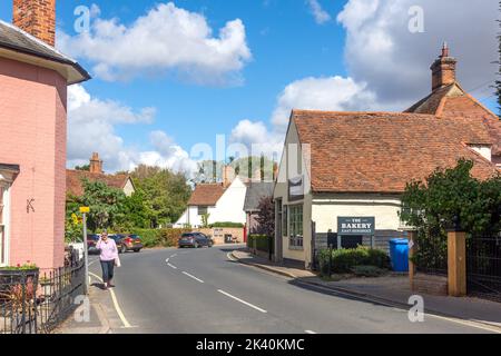 The Street, East Bergholt, Suffolk, Inghilterra, Regno Unito Foto Stock