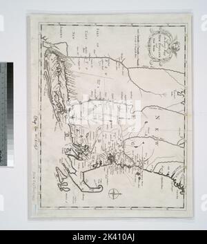 Un mapp esatto di New England e New York Mather, Cotton, 1663-1728. Cartografica. Mappe. 1702. Lionel Pincus e la Principessa Firyal Map Division. New England, geografia ecclesiastica , New England, New England , Storia della Chiesa Foto Stock