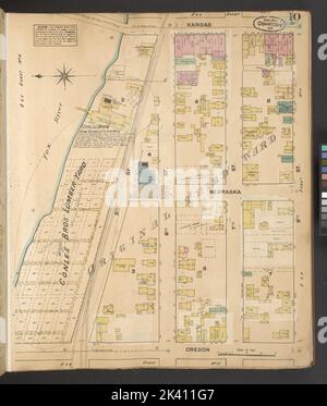 Oshkosh, Wisconsin ... : Corretto novembre 1885 ... Sanborn Map & Publishing Co... Cartografica. Atlanti, Mappe. 1885 - 1887. Lionel Pincus e la Principessa Firyal Map Division. Oshkosh (Wisconsin), assicurazione antincendio , Wisconsin , Oshkosh Foto Stock