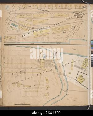 Oshkosh, Wisconsin ... : Corretto novembre 1885 ... Sanborn Map & Publishing Co... Cartografica. Atlanti, Mappe. 1885 - 1887. Lionel Pincus e la Principessa Firyal Map Division. Oshkosh (Wisconsin), assicurazione antincendio , Wisconsin , Oshkosh Foto Stock