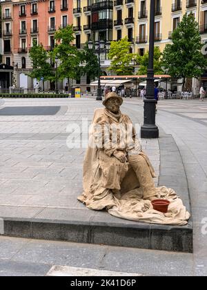 Spagna, Madrid. Plaza de Oriente MIME. Foto Stock