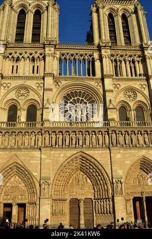 Cattedrale di Notre-Dame de Paris. Parigi, Francia 14 agosto 2018 Foto Stock