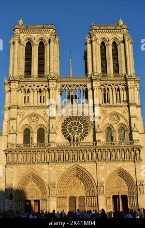 Cattedrale di Notre-Dame de Paris. Parigi, Francia 14 agosto 2018 Foto Stock