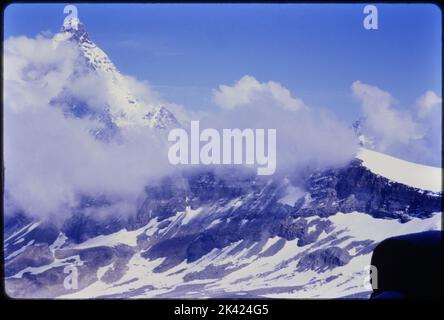 Cervinia, Italia, archivi 1967 Foto Stock