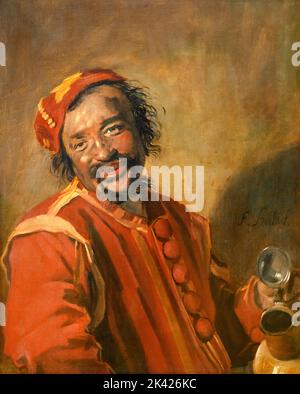 Peeckelhaering ( il bevitore di Merry ) di Frans Hals (c.1582-1666), olio su tela, c.. 1628-30 Foto Stock