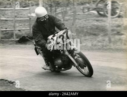 Moto da corsa al Trofeo due Ruote, Italia 1971 Foto Stock