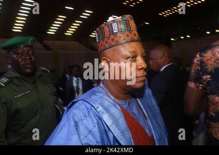 Vice Presidente candidato del Senatore Kashim Shettima del Congresso All Progressives (APC). Nigeria. Foto Stock