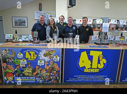 Grappenhall Village Beer Festival 4Ts 2019, Bellhouse Club, Grappenhall, Warrington, Cheshire, INGHILTERRA, REGNO UNITO, WA4 2SG Foto Stock