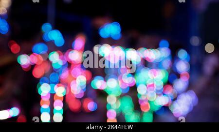 Bokeh luci colorate sfocate Bokeh fuori fuoco Foto Stock