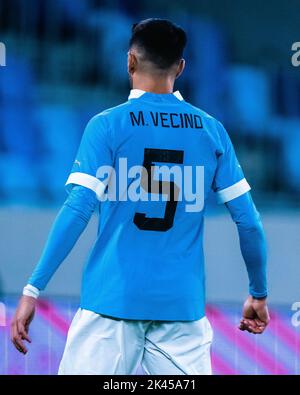 BRATISLAVA, SLOVACCHIA - SETTEMBRE 27: Matias Vecino dell'Uruguay durante la partita internazionale amichevole tra Uruguay e Canada a Tehelne pole su S Foto Stock