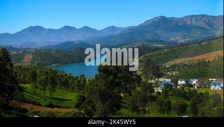 Splendida vista panoramica da Ooty Foto Stock