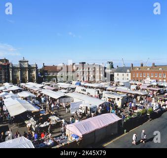 Mercato, Kings Lynn, Norfolk, Inghilterra, Regno Unito Foto Stock