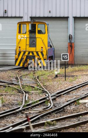 Materiale rotabile della ferrovia patrimonio della Baie de Somme. Foto Stock