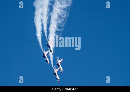 Il USAF Thunderbirds Foto Stock