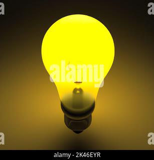 La lampadina della spia e puzzle Foto Stock