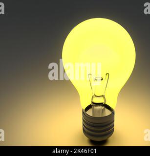 La lampadina della spia e puzzle Foto Stock