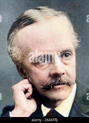 ARTHUR BALFOUR (1848-1930) politico conservatore britannico nel 1902 mentre primo ministro Foto Stock
