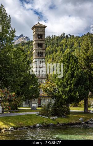 St Moritz, Svizzera Foto Stock