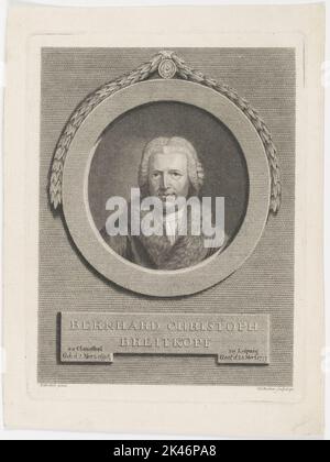 Ritratto di Bernhard Christoph Breitkopf Foto Stock