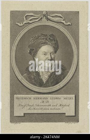 Ritratto di Friedrich Hermann Ludwig Muzel Foto Stock