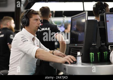 Singapore. 30th Set, 2022. VOWLES James, Strategy Director, Mercedes AMG F1 Team, ritratto durante il Gran Premio di Singapore della Formula 1 Singapore Airlines 2022, 17th° round del Campionato del mondo FIA di Formula uno 2022 dal 30 settembre al 02 ottobre 2022 sul circuito di Marina Bay Street, a Singapore - Foto: DPPI/DPPI/LiveMedia Credit: Agenzia indipendente per le foto/Alamy Live News Foto Stock