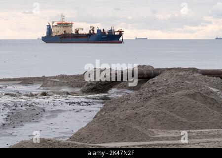 Hopper dredger Balder R di proprietà di Jan De Nul Group a Gdansk, Polonia © Wojciech Strozyk / Alamy Stock Photo *** Local Caption *** Foto Stock