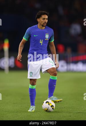 Parigi, Francia, 27th settembre 2022. Marquinhos del Brasile durante la partita internazionale amichevole a le Parc des Princes, Parigi. L'immagine di credito dovrebbe essere: Jonathan Moskrop / Sportimage Foto Stock