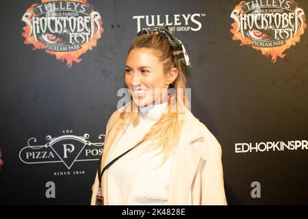 Tulleys Shocktober Fest 2022 VIP Black Carpet Event - il famosissimo Scream Park, l'evento numero uno di Halloween nel Regno Unito! Foto Stock