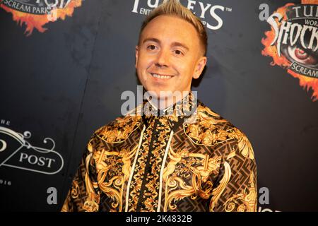 Tulleys Shocktober Fest 2022 VIP Black Carpet Event - il famosissimo Scream Park, l'evento numero uno di Halloween nel Regno Unito! Foto Stock