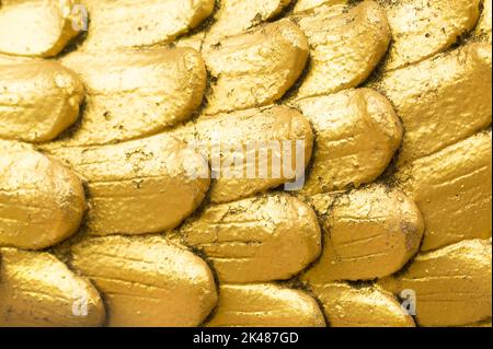 Abstract scale dorate primo piano texture Foto Stock