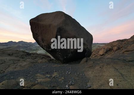 Palagonite Boulder, Islanda Foto Stock