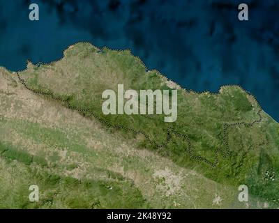 Puerto Plata, provincia della Repubblica Dominicana. Mappa satellitare a bassa risoluzione Foto Stock