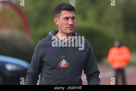 Sunderland, Regno Unito. 1st ottobre 2022. Sunderland's Danny Batth durante la partita di campionato Sky Bet tra Sunderland e Preston North End allo Stadio di luce, Sunderland, sabato 1st ottobre 2022. Credit: MI News & Sport /Alamy Live News Foto Stock