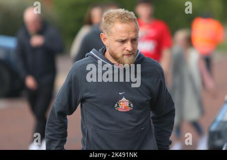 Sunderland, Regno Unito. 1st ottobre 2022. Alex Pritchard di Sunderland durante la partita del campionato Sky Bet tra Sunderland e Preston North End allo Stadio di luce, Sunderland sabato 1st ottobre 2022. Credit: MI News & Sport /Alamy Live News Foto Stock