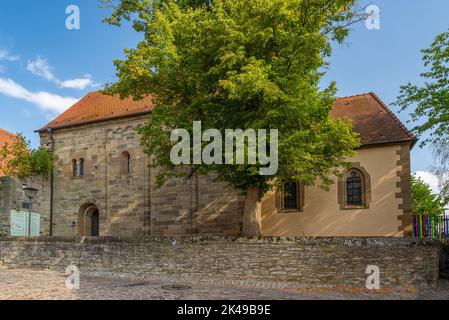 La Cappella Palatina (Pfalzkapelle) a Bad Wimpfen. Neckartal, Baden-Wuerttemberg, Germania, Europa Foto Stock